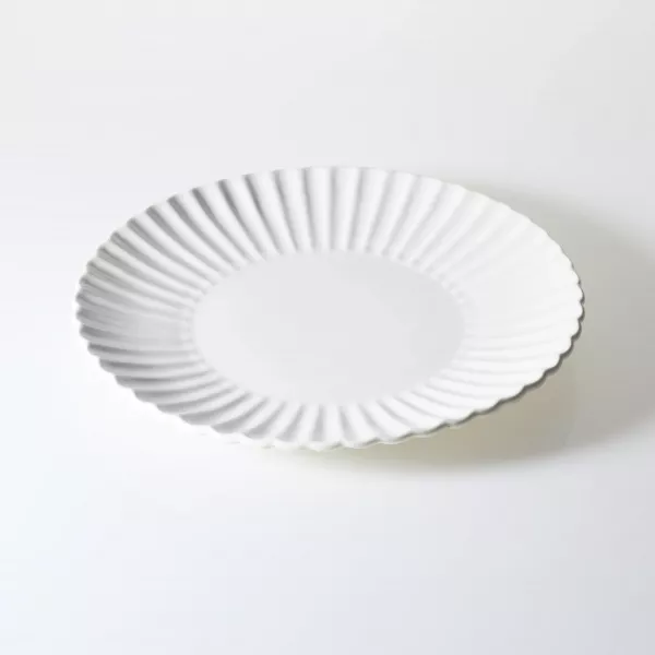 Zestaw talerzy porcelanowych Lotus 18 elementów (biały)