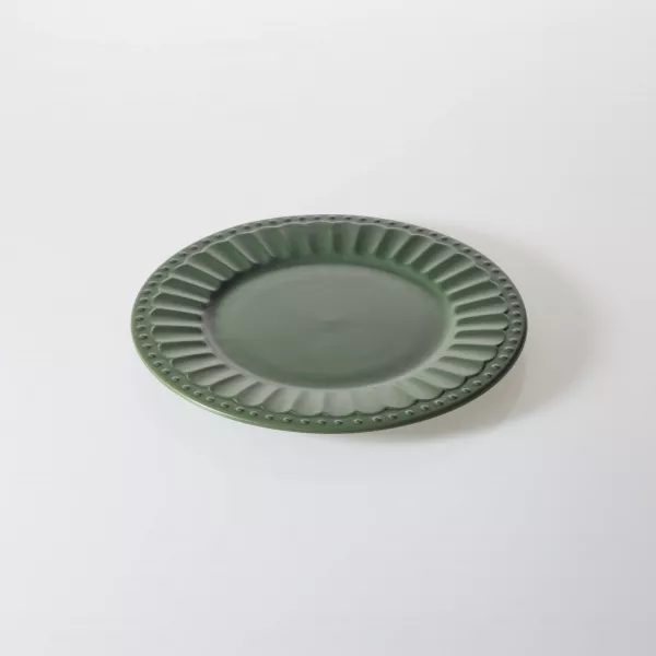 Zestaw talerzy Verdino 18 elementów (ciemno zielony) 