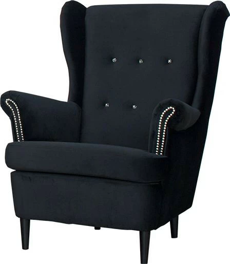 Fotel Diamentino (plusz czarny)