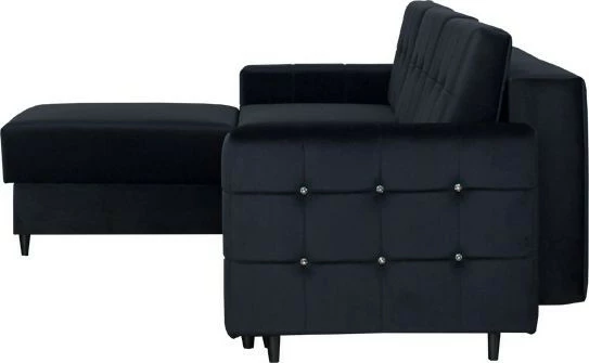 Narożnik Diamentino (plusz czarny)