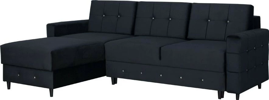 Narożnik Diamentino (plusz czarny)