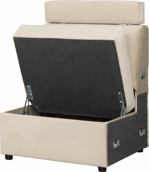 Siedzisko 1-osobowe Lazur  (plusz beż) 