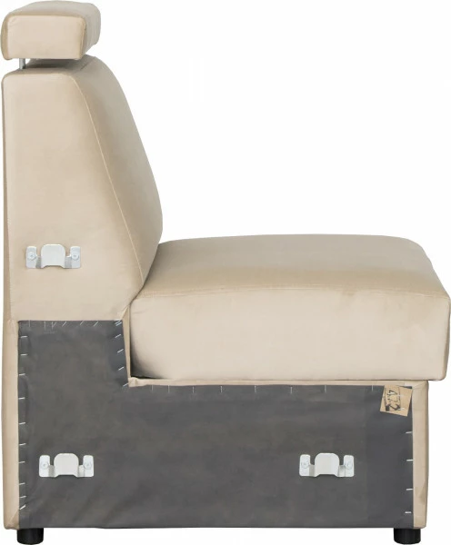 Siedzisko 1-osobowe Lazur (plusz beż)