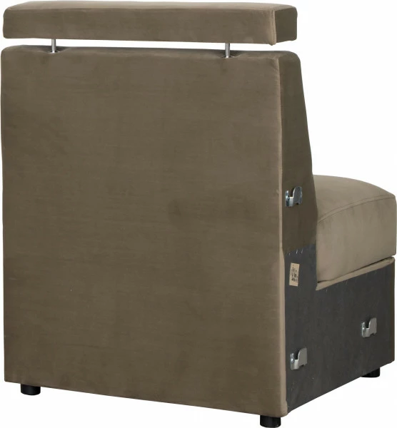 Siedzisko 1-osobowe Lazur (plusz brąz)