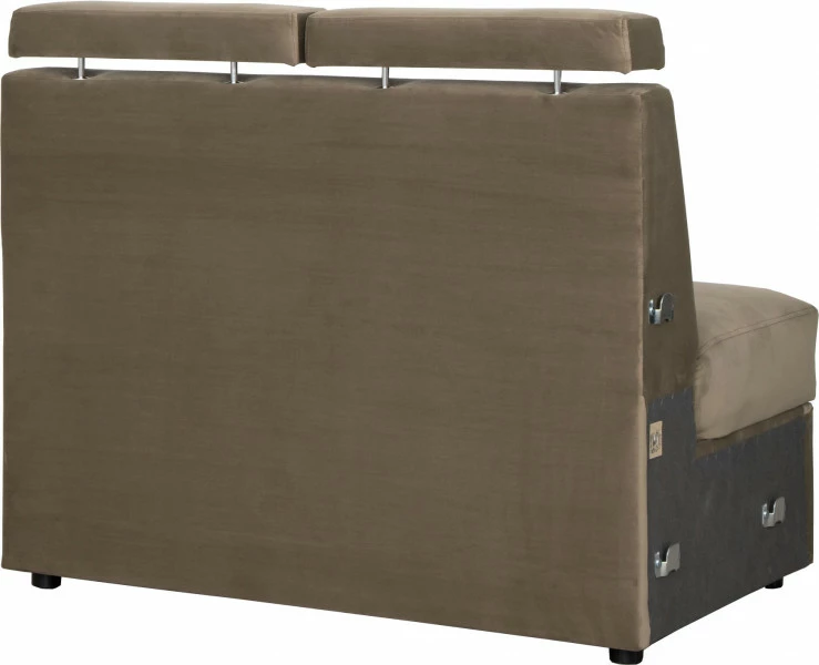 Siedzisko 2-osobowe Lazur (plusz brąz) 