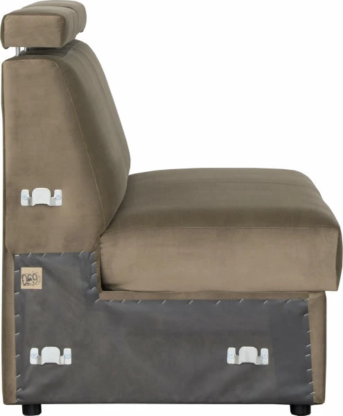 Siedzisko 2-osobowe Lazur (plusz brąz) 