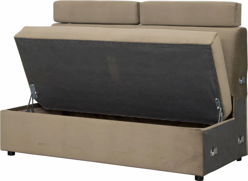 Siedzisko 3-osobowe Lazur (plusz brąz)