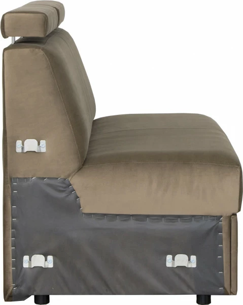 Siedzisko 3-osobowe rozkładane Lazur (plusz brąz)