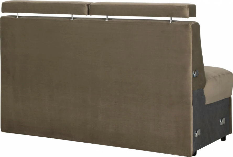 Siedzisko 3-osobowe rozkładane Lazur (plusz brąz) 