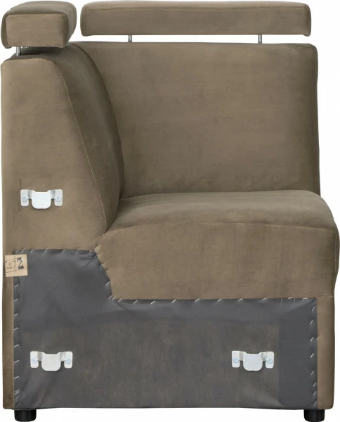 Siedzisko narożne Lazur (plusz brąz)