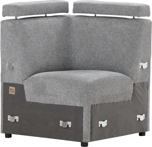 Siedzisko narożne Lazur (rojal szary)