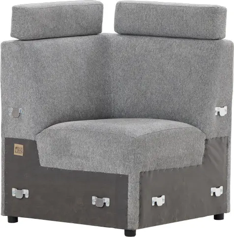 Siedzisko narożne Lazur (rojal szary)