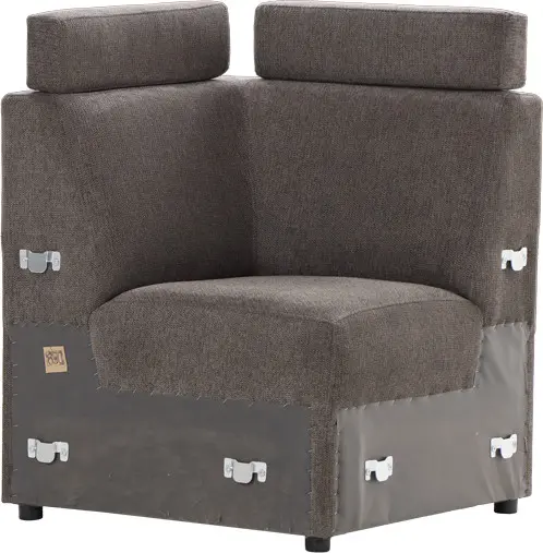 Siedzisko narożne Lazur (rojal grafit)