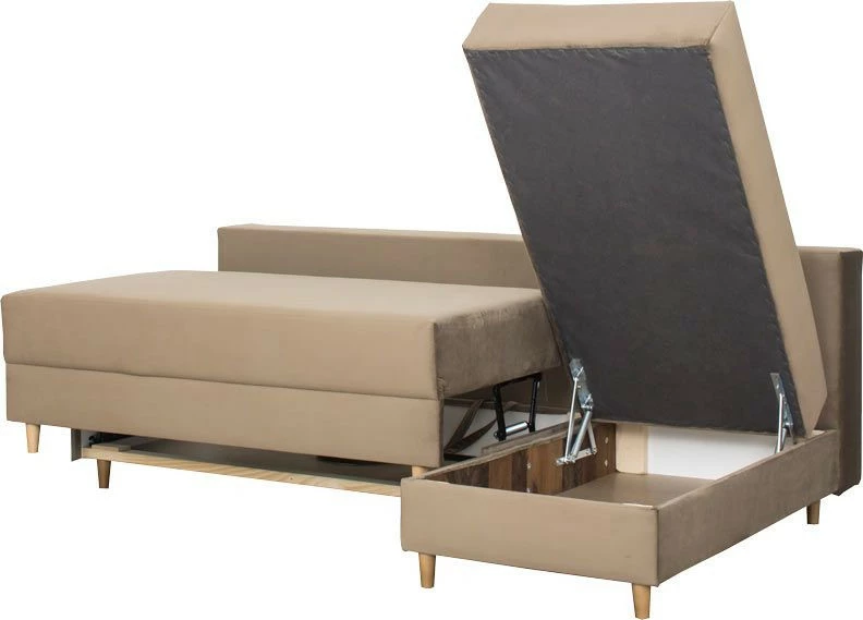 Narożnik Madryt (plusz brąz)