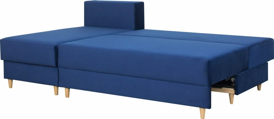 Narożnik Madryt (plusz granat)