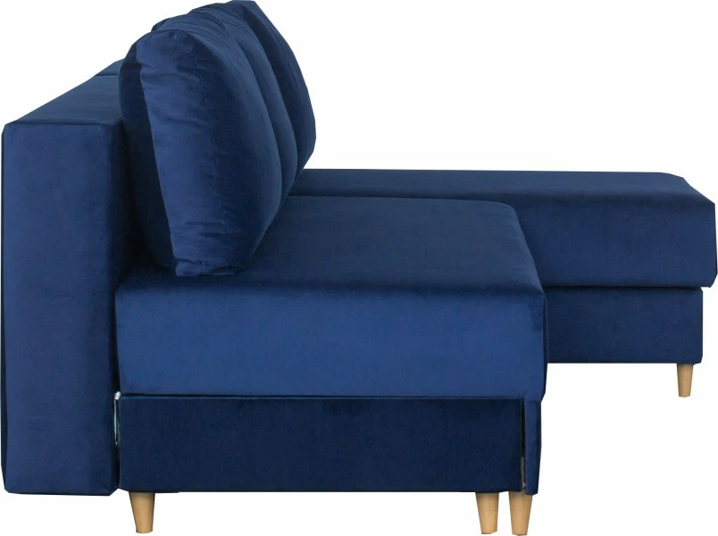 Narożnik Madryt (plusz granat)