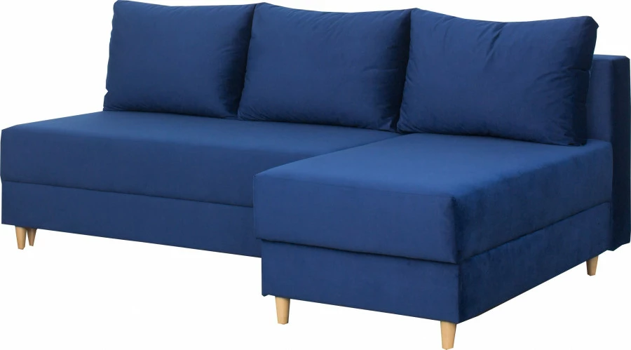 Narożnik Madryt (plusz granat)