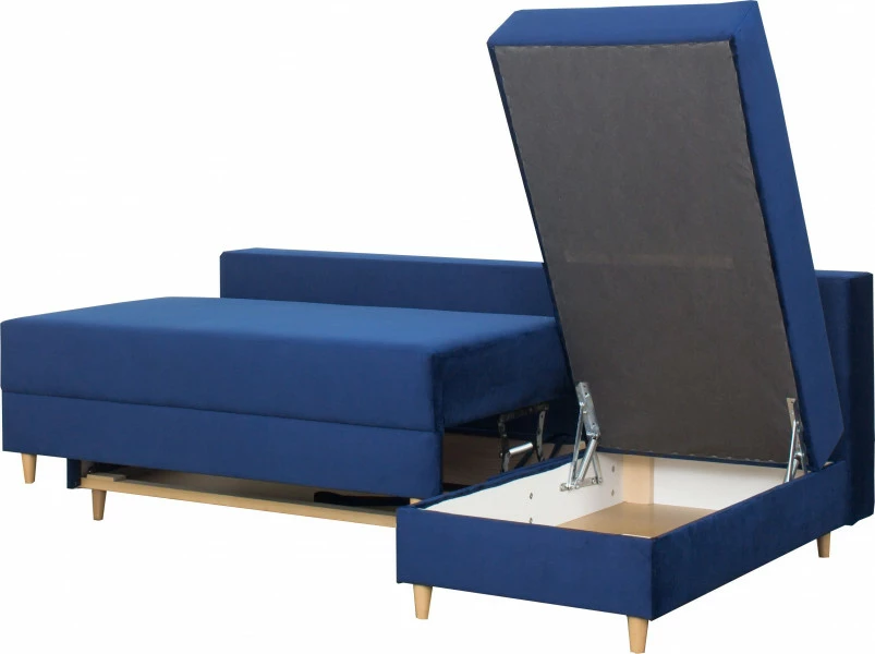 Narożnik Madryt (plusz granat)