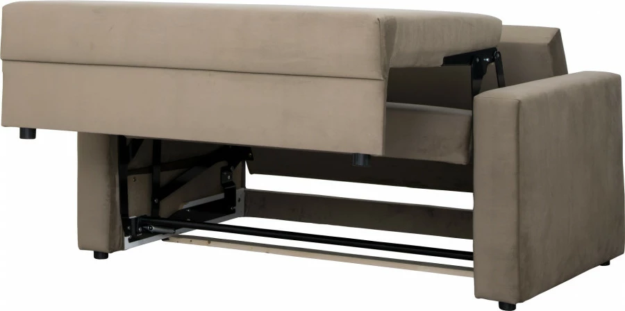Sofa rozkładana Milano (plusz brąz) 