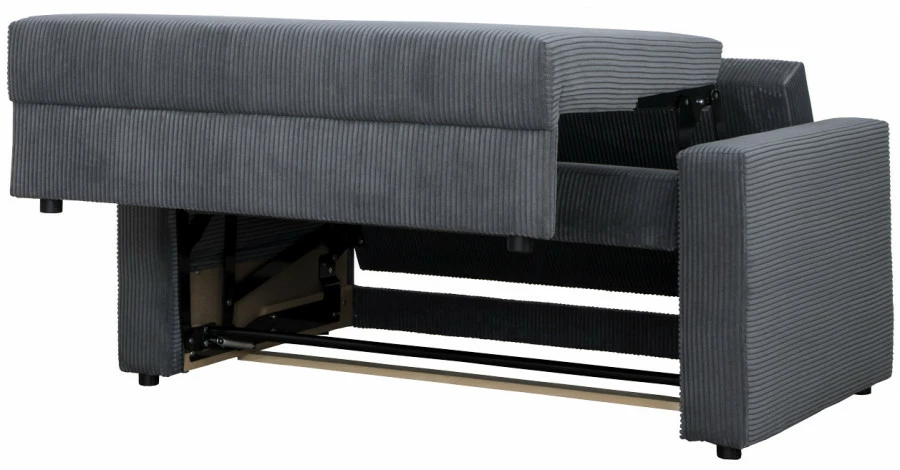 Sofa rozkładana Milano (sztruks grafit)