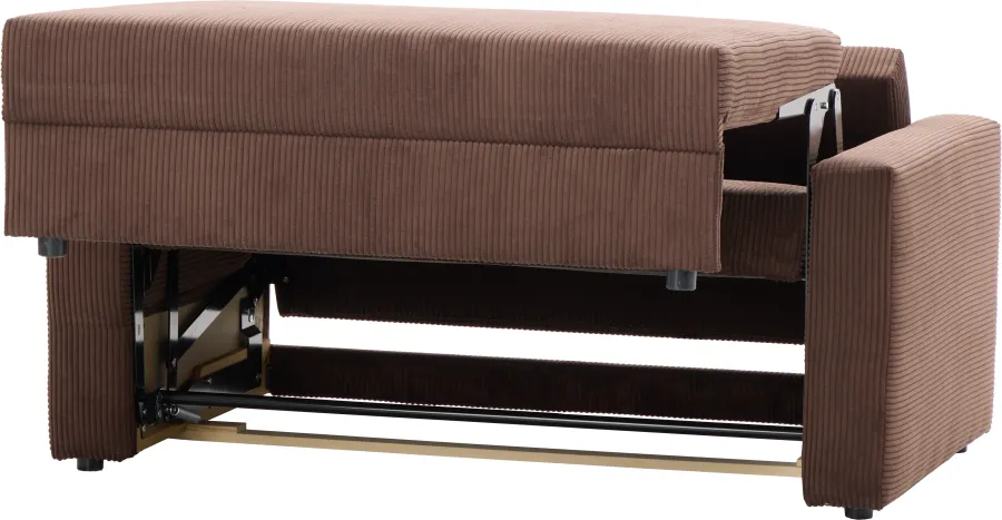 Sofa rozkladana Milano (sztruks czekoladowy brąz)