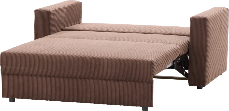 Sofa rozkladana Milano (sztruks czekoladowy brąz)