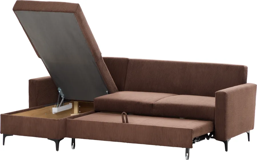 Narożnik Milano (sztruks czekoladowy brąz)