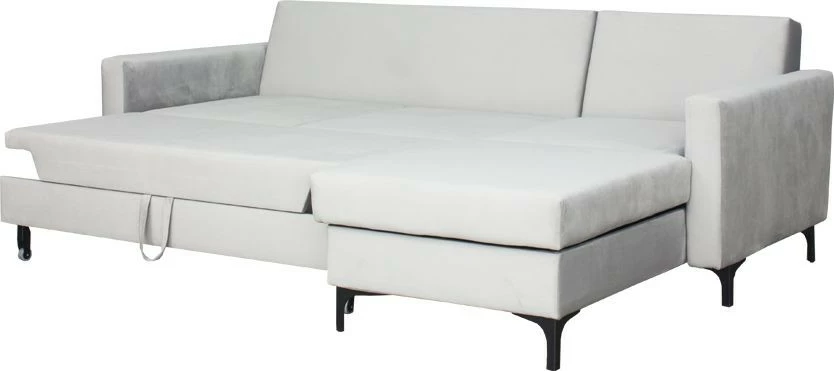 Narożnik Milano (plusz srebrzysty) 