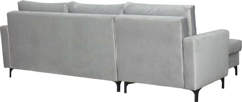 Narożnik Milano (plusz srebrzysty) 