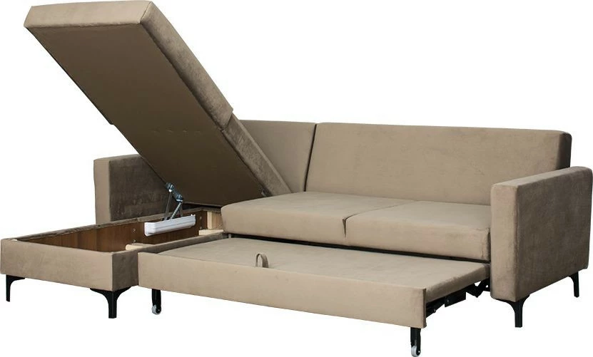 Narożnik Milano (plusz brąz)