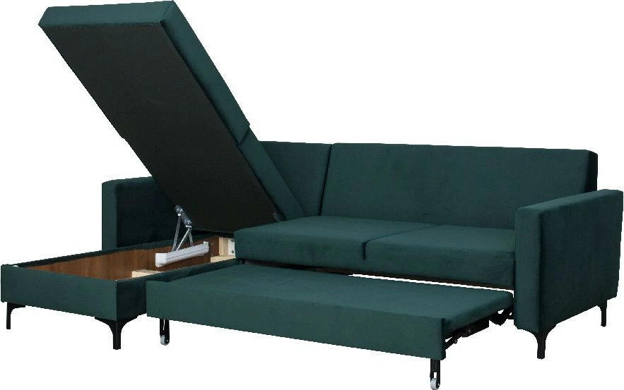 Narożnik Milano (plusz zieleń)