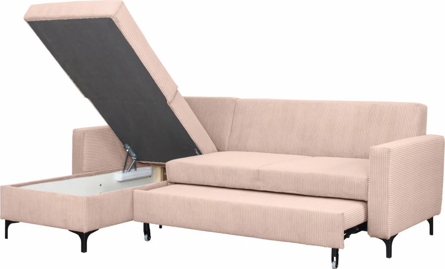 Narożnik Milano (sztruks róż) 