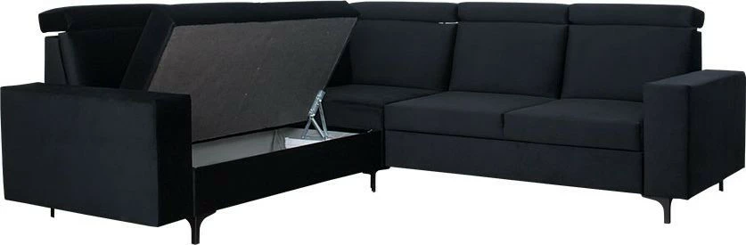 Narożnik Nairobi (plusz czarny) 