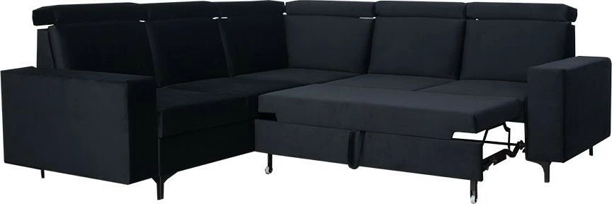 Narożnik Nairobi (plusz czarny) 