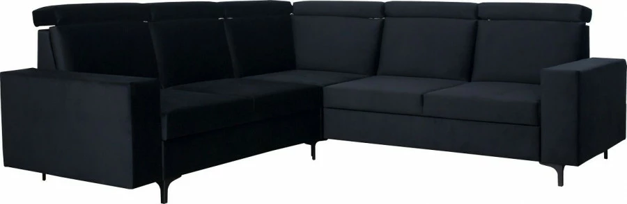 Narożnik Nairobi (plusz czarny) 