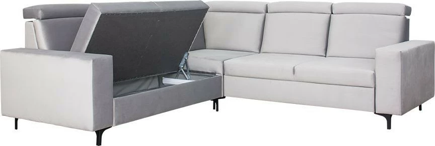 Narożnik Nairobi (plusz srebrzysty) 