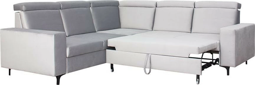 Narożnik Nairobi (plusz srebrzysty) 