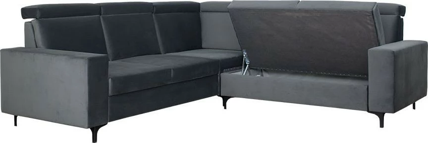 Narożnik Nairobi (plusz grafit)