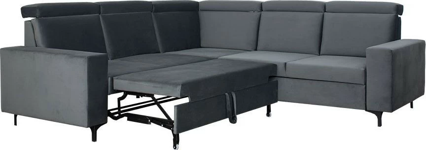 Narożnik Nairobi (plusz grafit) 