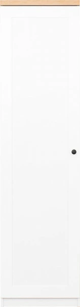 Półszafa uniwersalna z półkami i drążkiem Toskania (biały/dąb Soma ciemny)