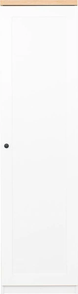 Półszafa uniwersalna z półkami i drążkiem Toskania (biały/dąb Soma ciemny) 