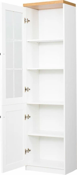 Witryna lewa Toskania (biały/dąb Soma ciemny)