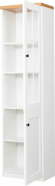 Witryna prawa Toskania (biały/dąb Soma ciemny)