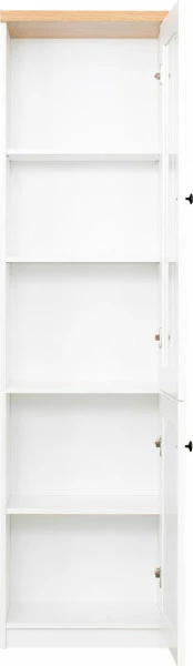 Witryna prawa Toskania (biały/dąb Soma ciemny)