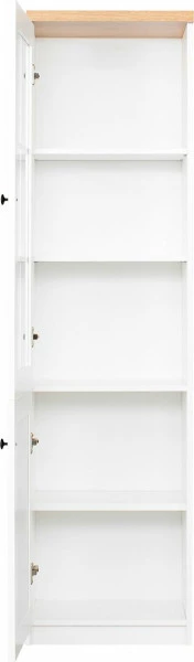 Witryna lewa Toskania (biały/dąb Soma ciemny) 