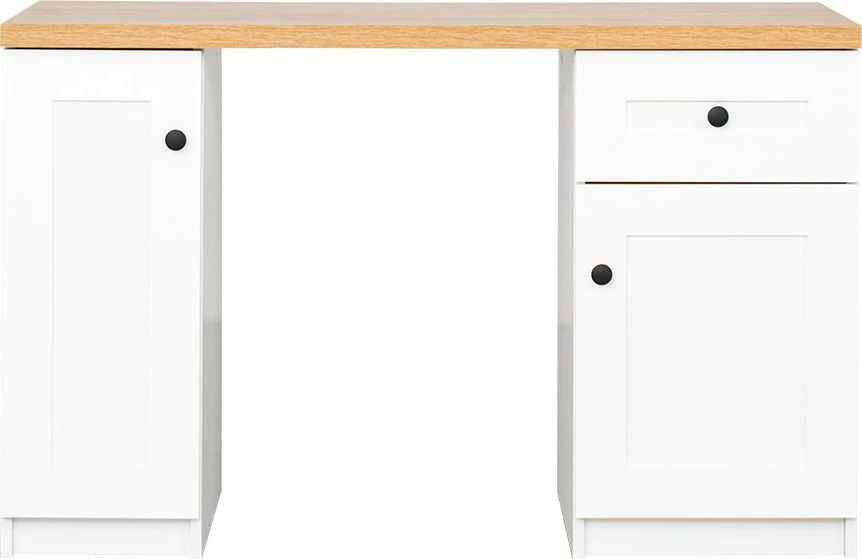 Biurko Toskania (biały/dąb Soma ciemny) 