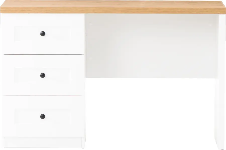 Biurko Toskania (biały/dąb Soma ciemny)