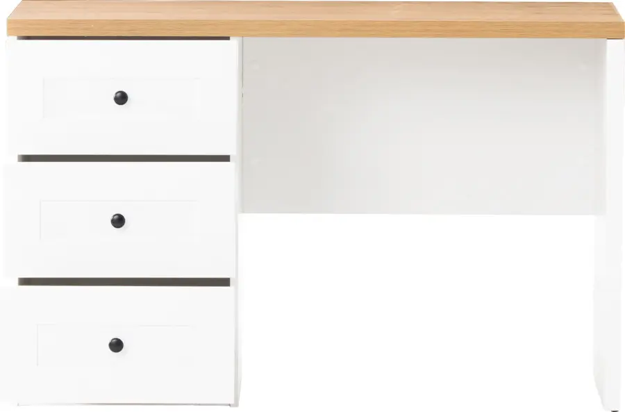 Biurko Toskania (biały/dąb Soma ciemny)