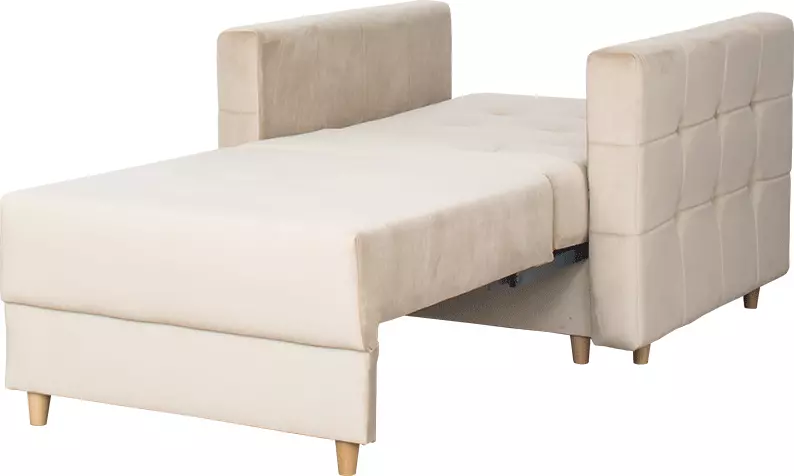 Fotel rozkładany Paris (plusz beż)