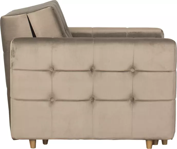 Fotel rozkładany Paris (plusz brąz)